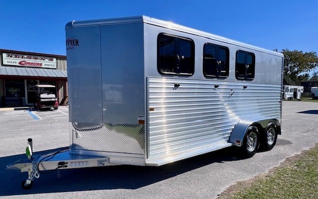 2025 Frontier   3 Horse Slant Load Bumperpull Horse Trailer